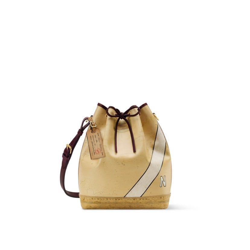 2026 Beige Monogram Canvas Anniversary Collection Noé Bucket Bag M28147