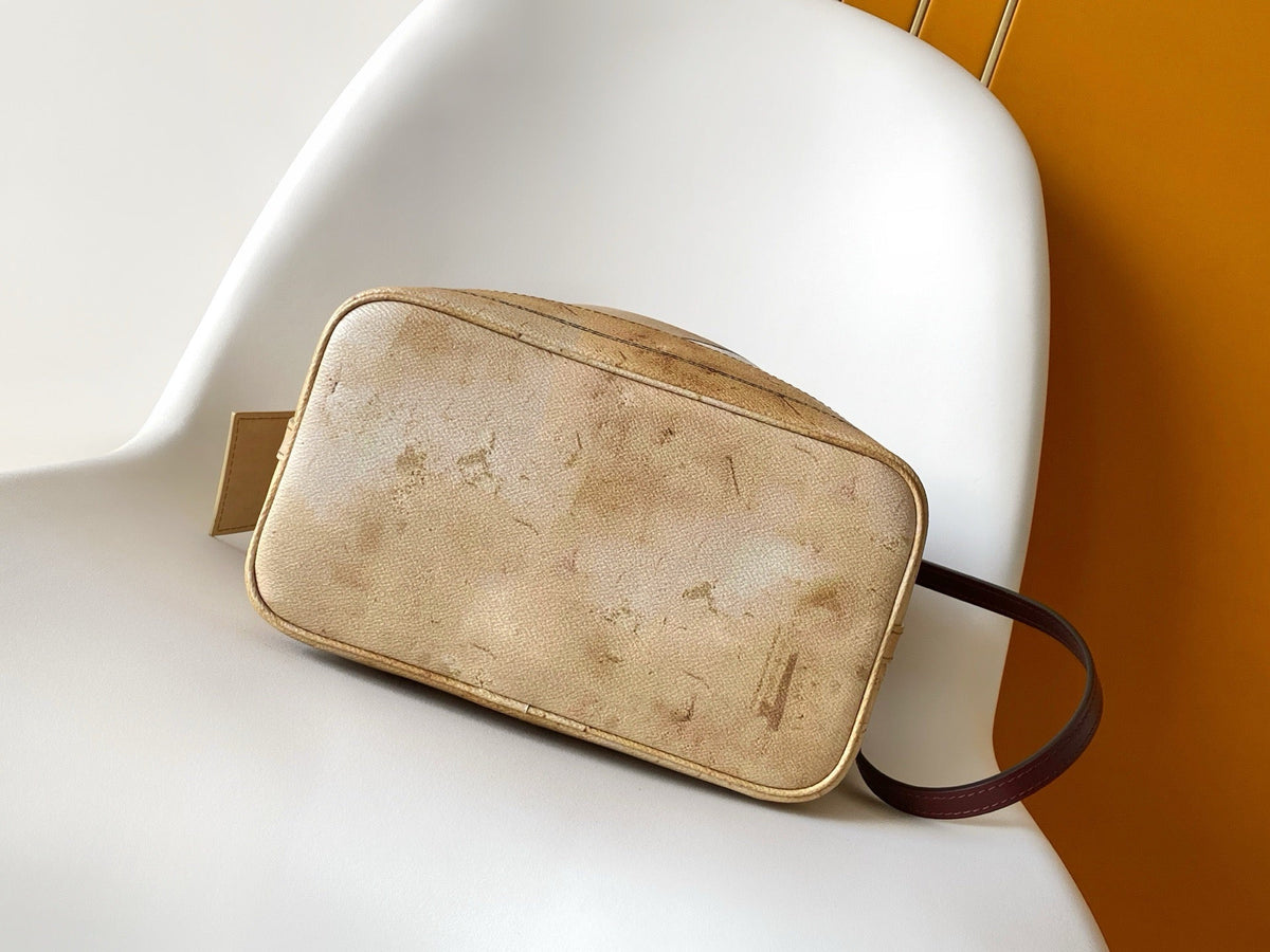 2026 Beige Monogram Canvas Anniversary Collection Noé Bucket Bag M28147