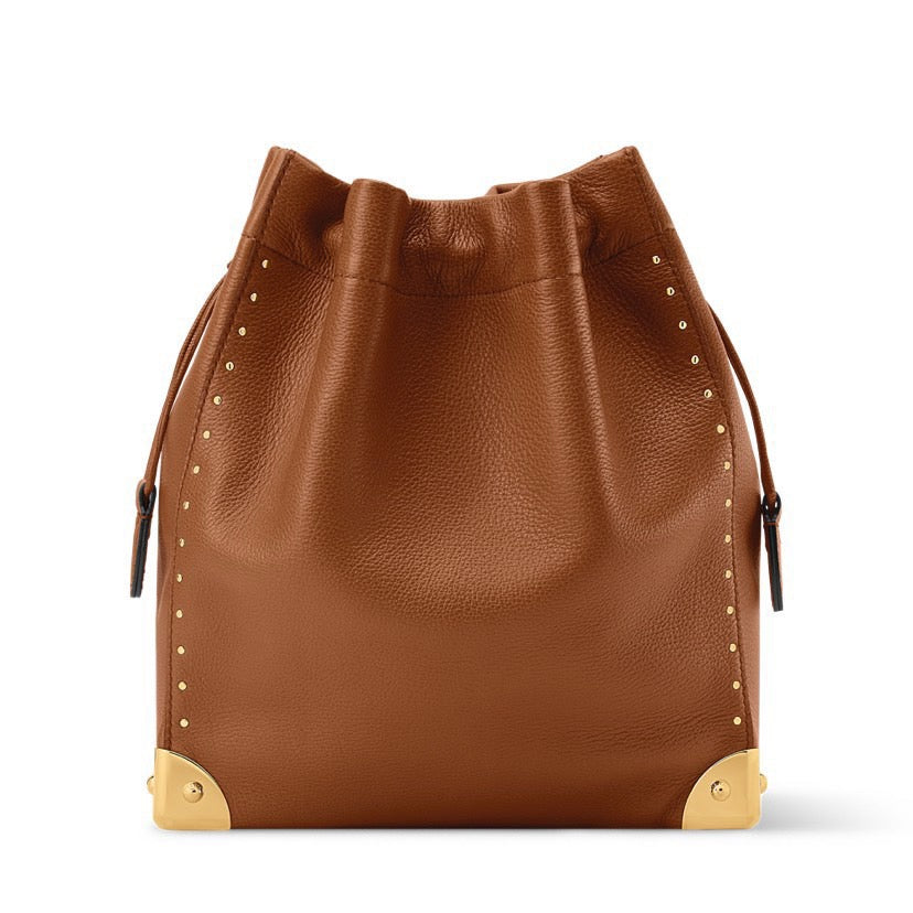2026 Brown Grained Calfskin Noé Trunk Handbag M29131