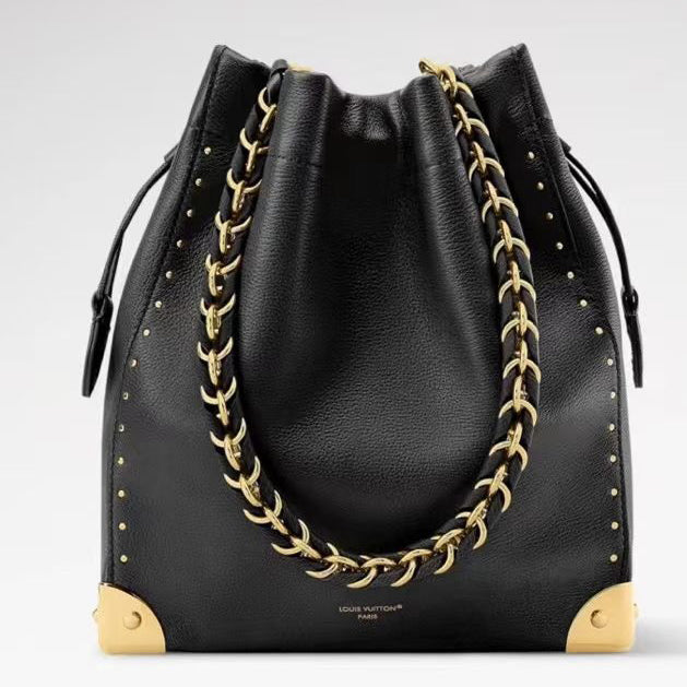 2026 Black Smooth Calfskin Noé Trunk Bucket Bag M29391