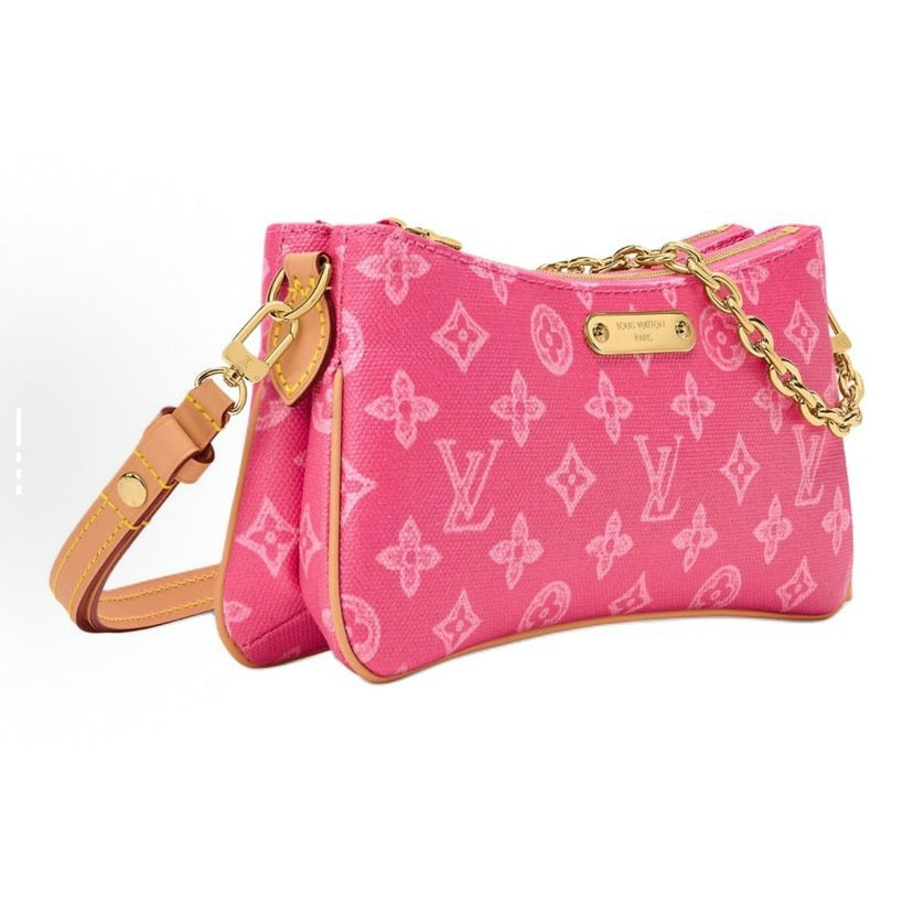 2026 Pochette Liv Handbag, Ribbon Pink, Other Monogram Canvas M27719