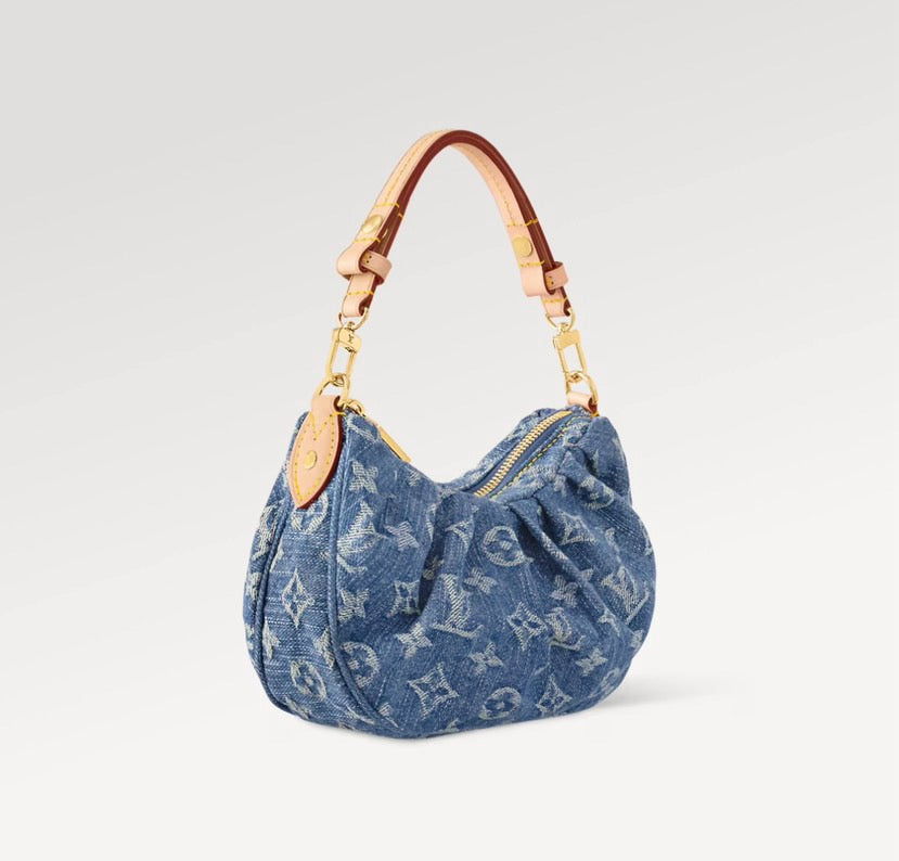 2026 Blue Monogram Jacquard Denim Handbag M13571