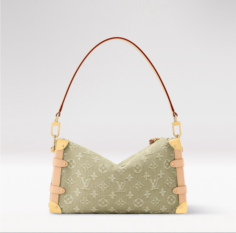 2026 Side Trunk MM East West Classic Jacquard Denim Bag M27451